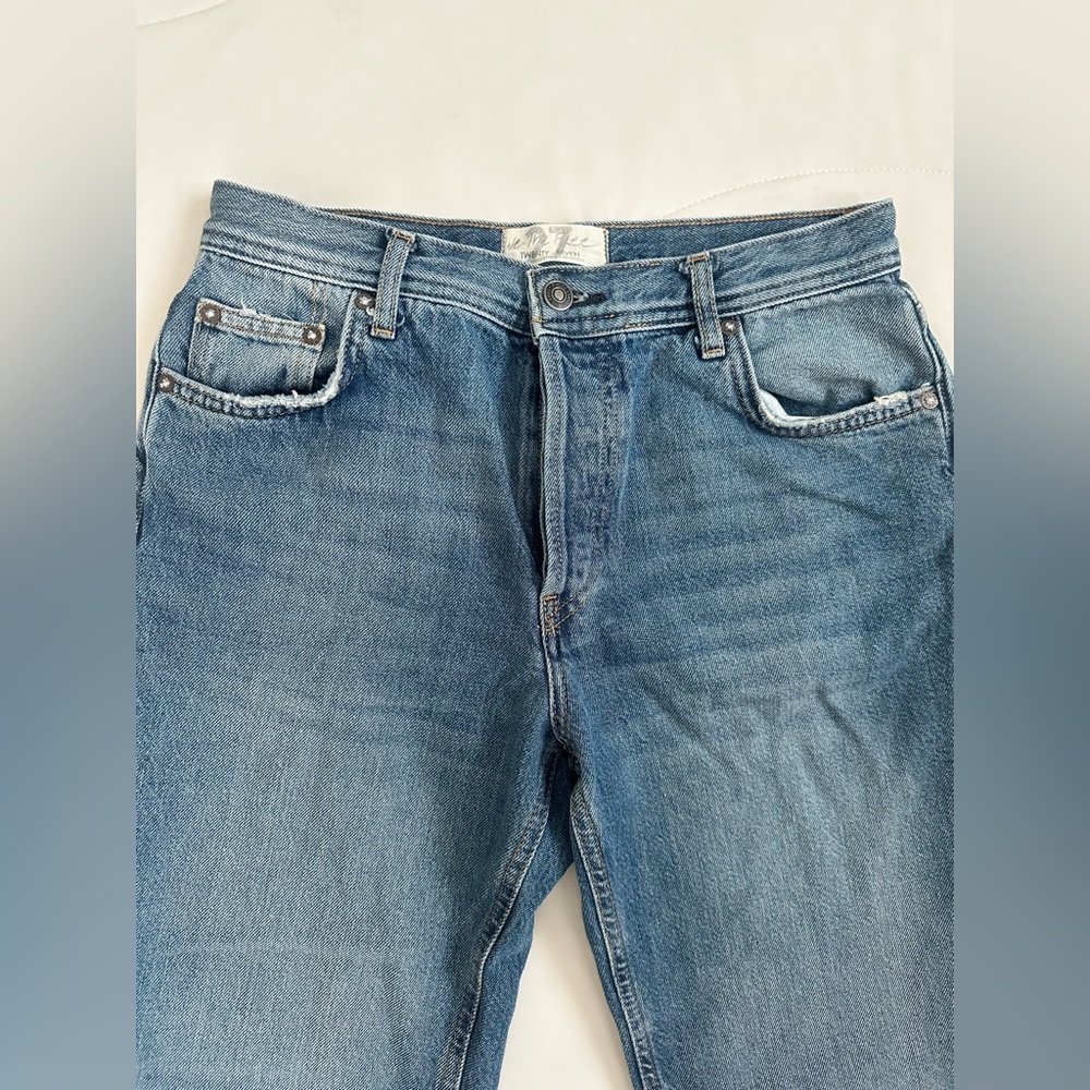 We The Free Blue Straight Leg Jeans - Picture 3 of 8